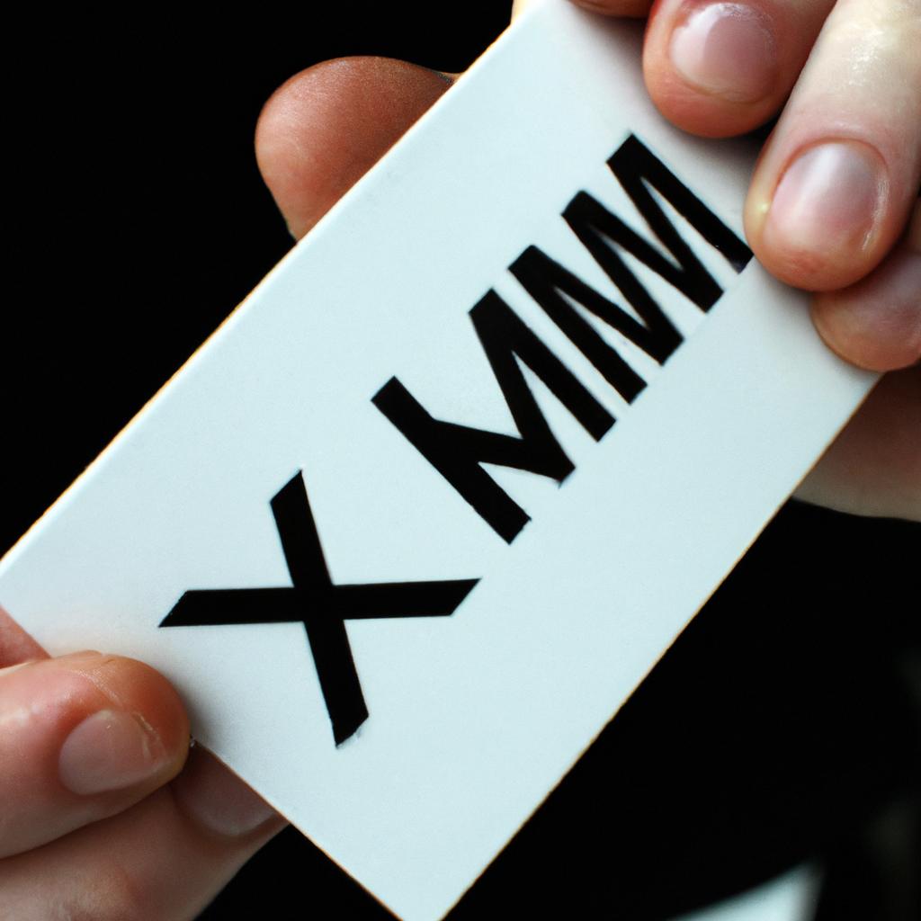 Person holding XML acronym sign