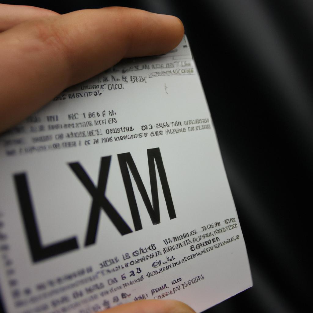 Person holding XML acronym chart